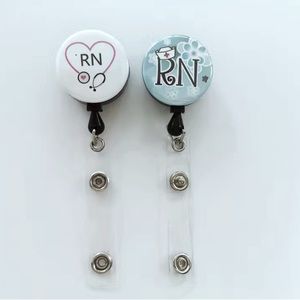 RN Nurse Retractable ID Badge